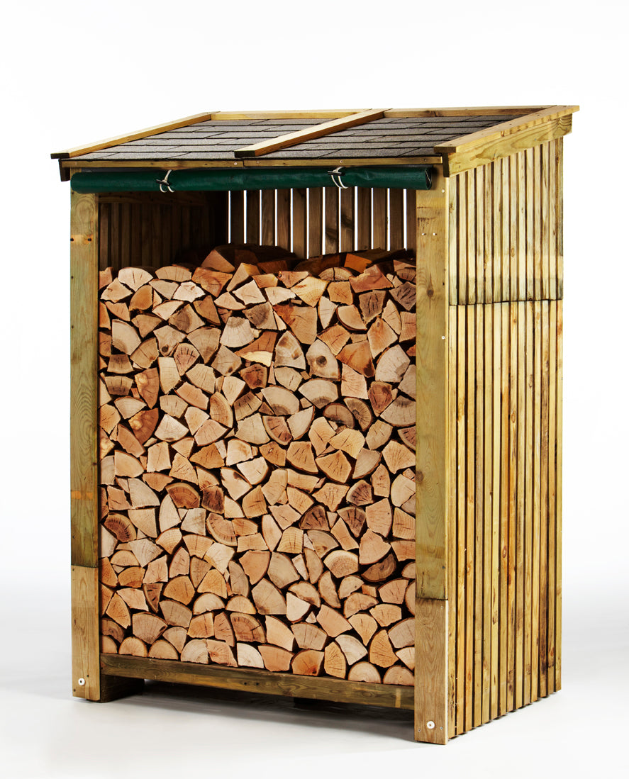 Image of Logs store filled with kiln dried logs 